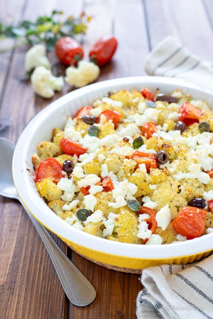 cauliflower with baked feta