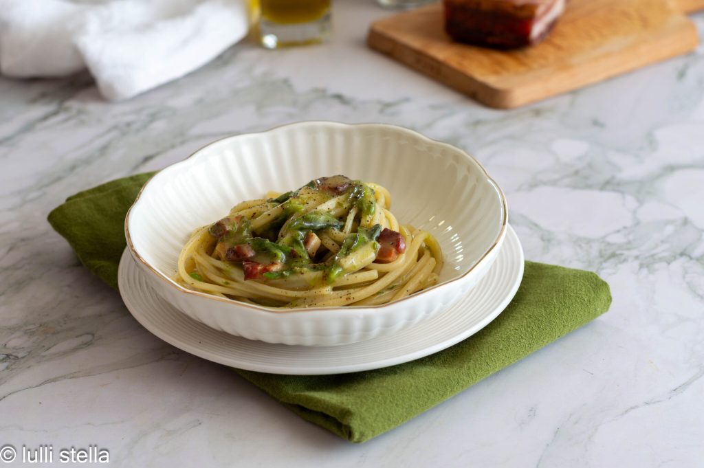 ciriole with asparagus