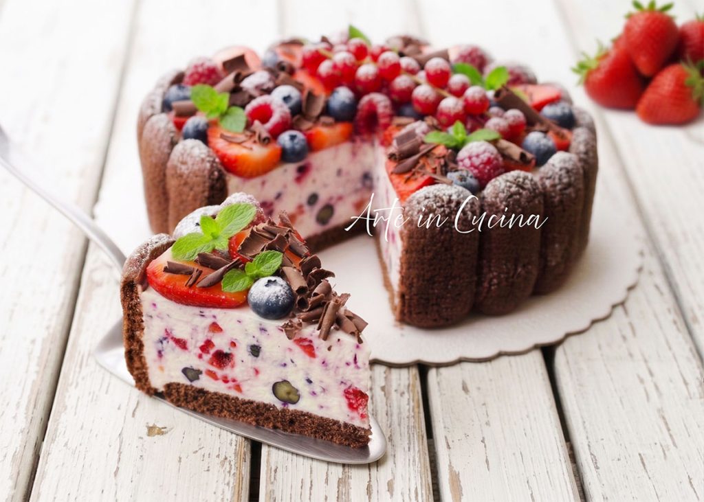 COLD BERRY and Chocolate CAKE