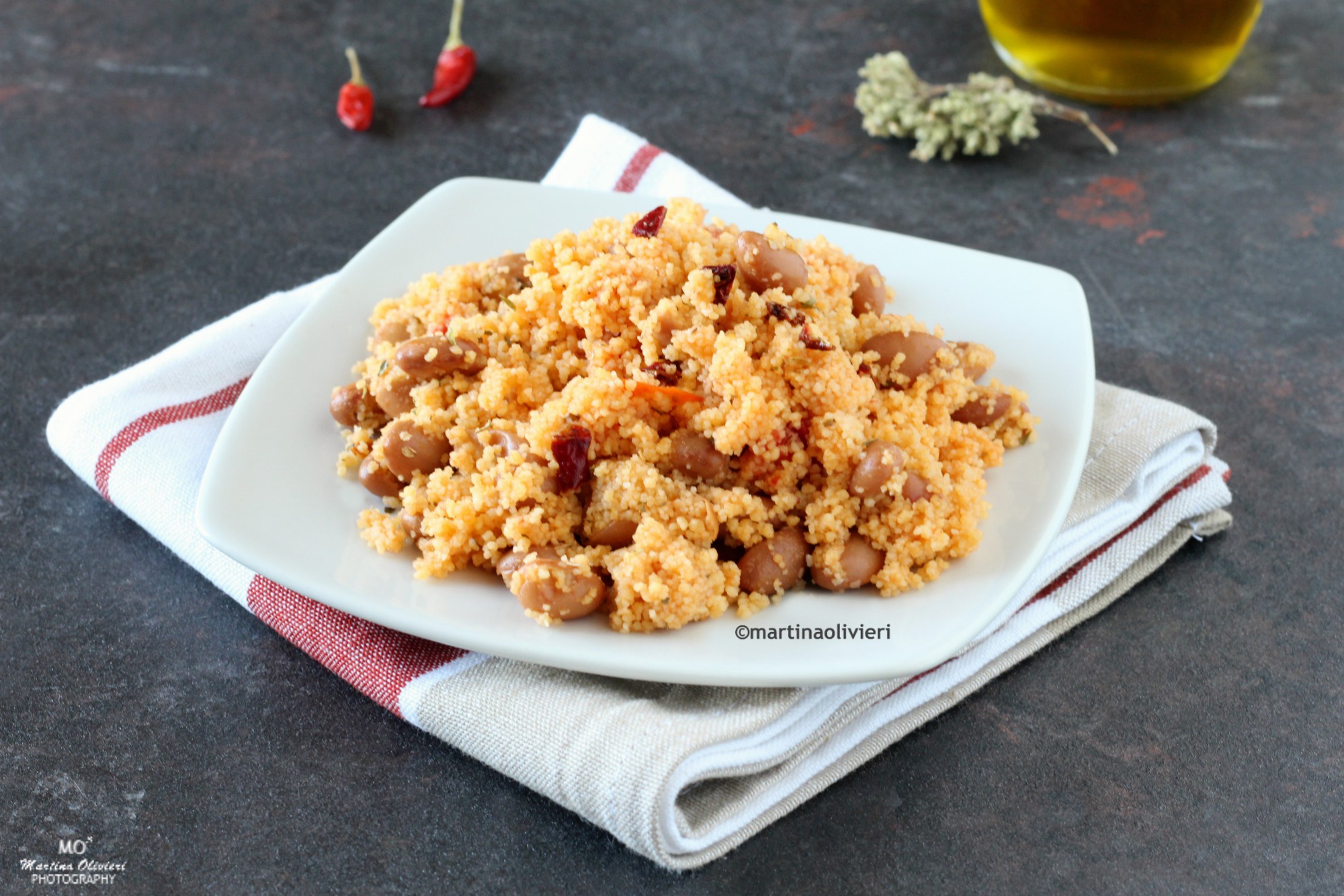 Couscous with Beans and Dried Peppers