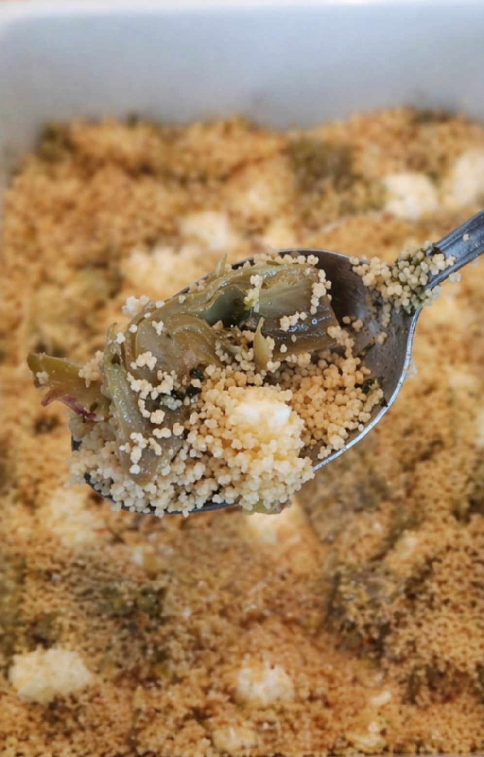 Couscous with Artichokes and Mozzarella