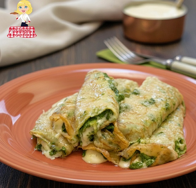 CREPES CANNELLONI with vegetables