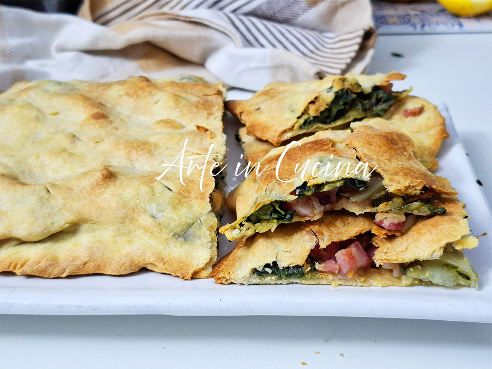 ERBAZZONE rustic pie with chard and pancetta