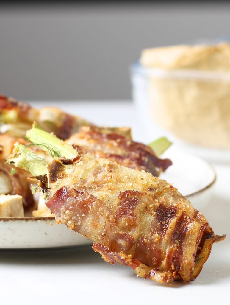 Baked Fennel Wrapped in Crispy Pancetta