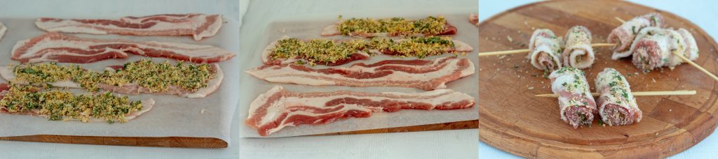 fresh pancetta rolls step by step