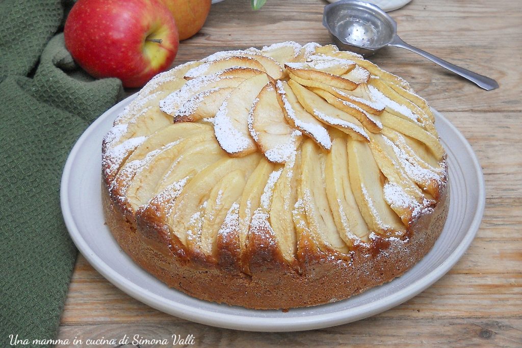 grandma's yogurt apple cake landscape