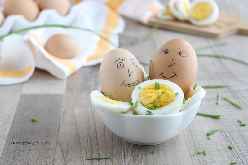 hard-boiled eggs