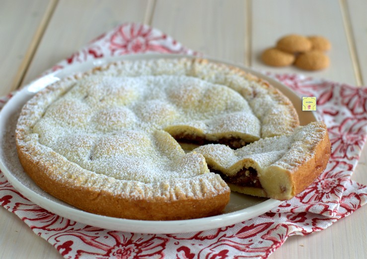 Jam and Amaretti Filled Tart