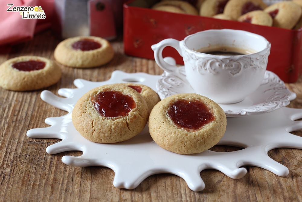 jam and coconut cookies -