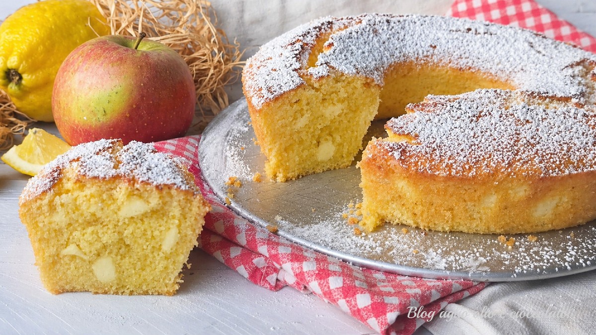 Super Soft Lemon and Apple Bundt Cake — Tall and Fragrant
