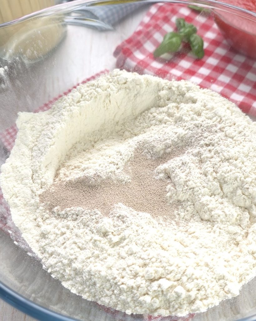 mix flour and yeast