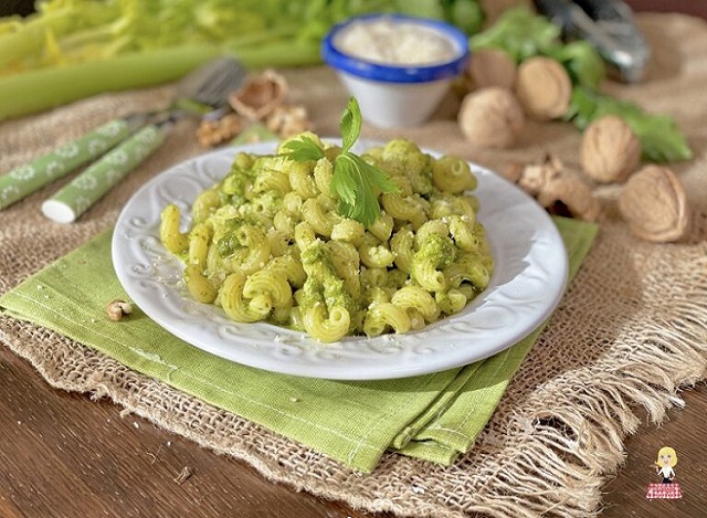 PESTO with CELERY LEAVES