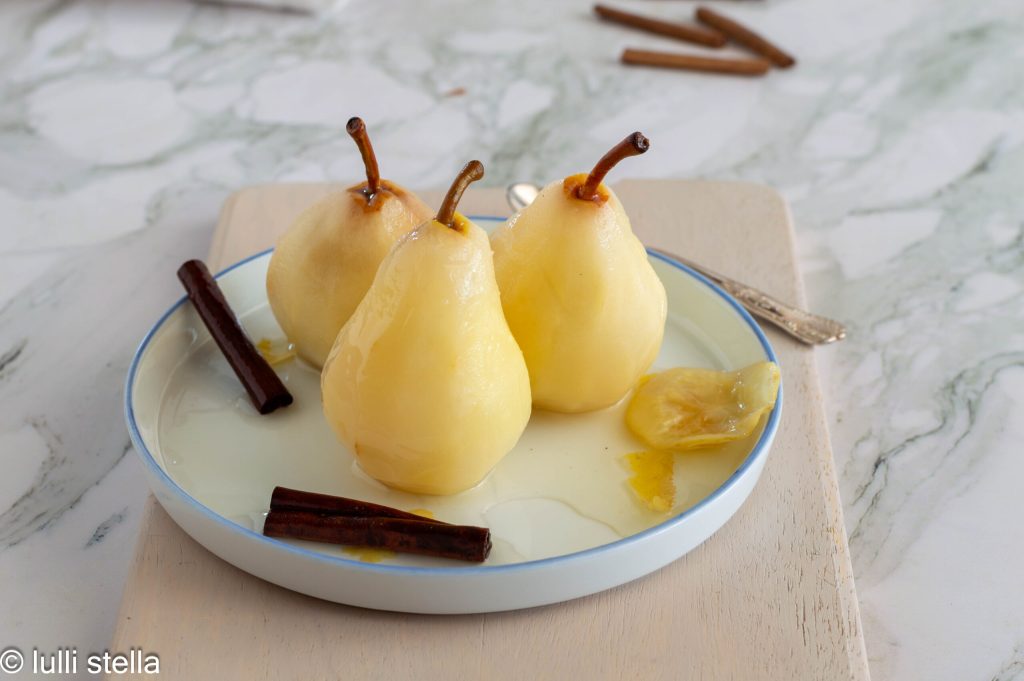 sous-vide pears