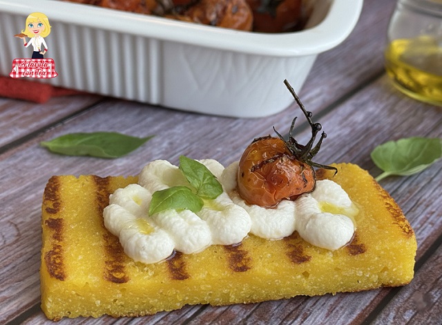 BAKED POLENTA CROSTINI
