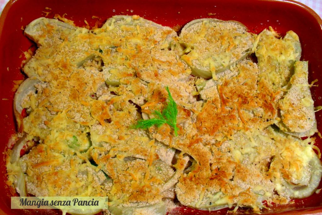 Crispy gratinated fennel, Mangia senza Pancia