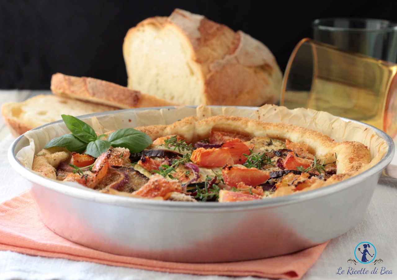 Puff Pastry Basket with Vegetables: fragrant savory pie recipe