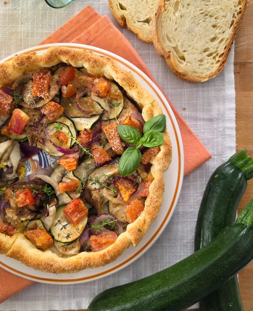 puff pastry with vegetables