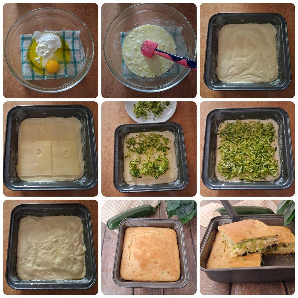 Quick zucchini focaccia