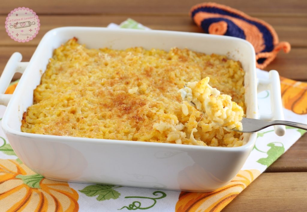 rice with baked pumpkin