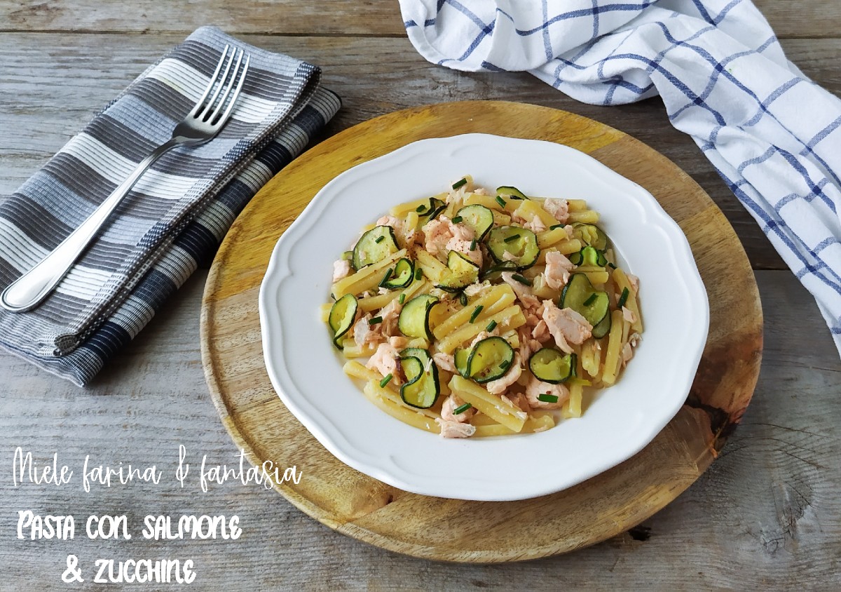 Pasta with Salmon and Zucchini