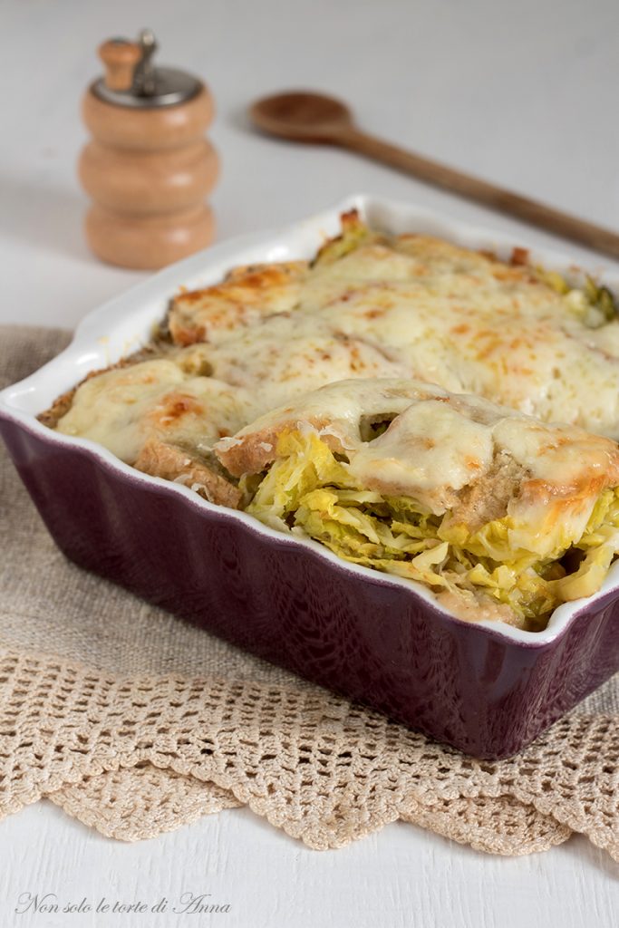 savoy cabbage soup typical of the Aosta Valley