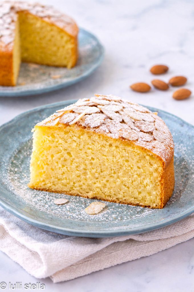 Soft, moist interior of gluten-free olive oil cake