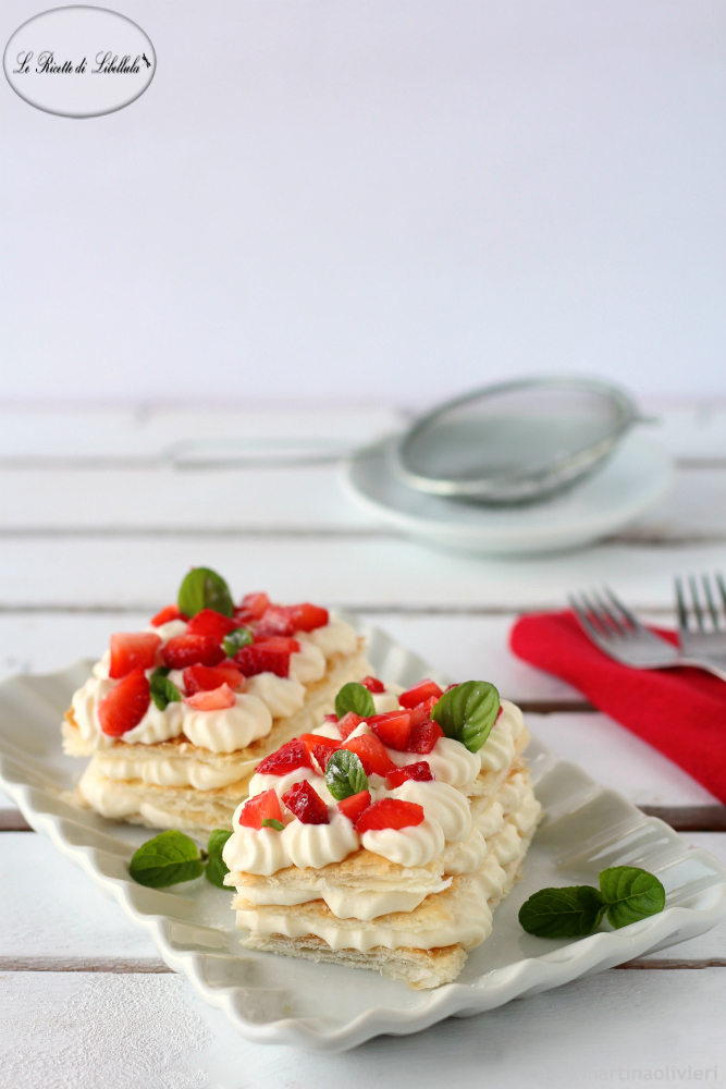 Strawberry Millefeuille with Diplomatic Cream