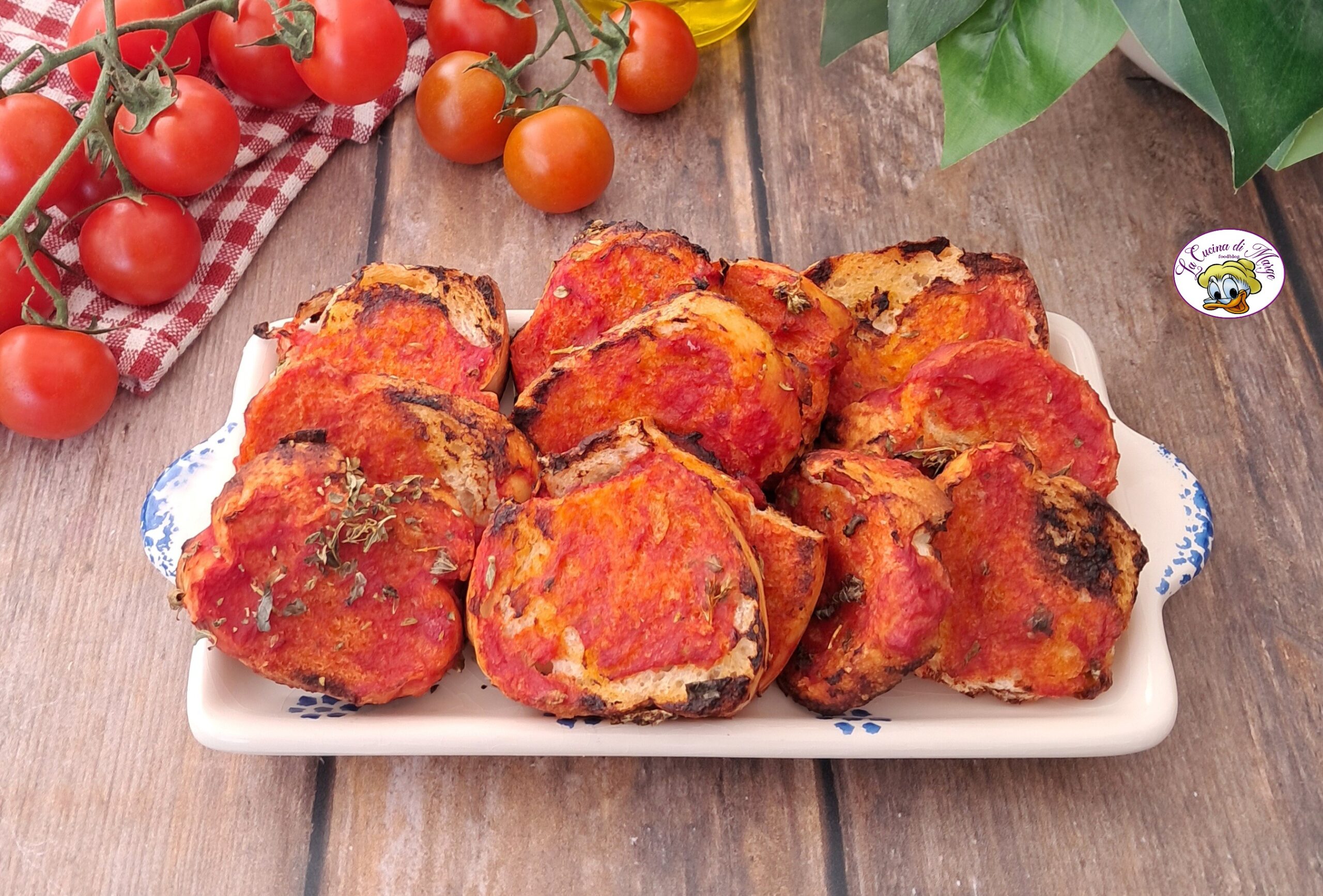 Tomato and Oregano Crostini