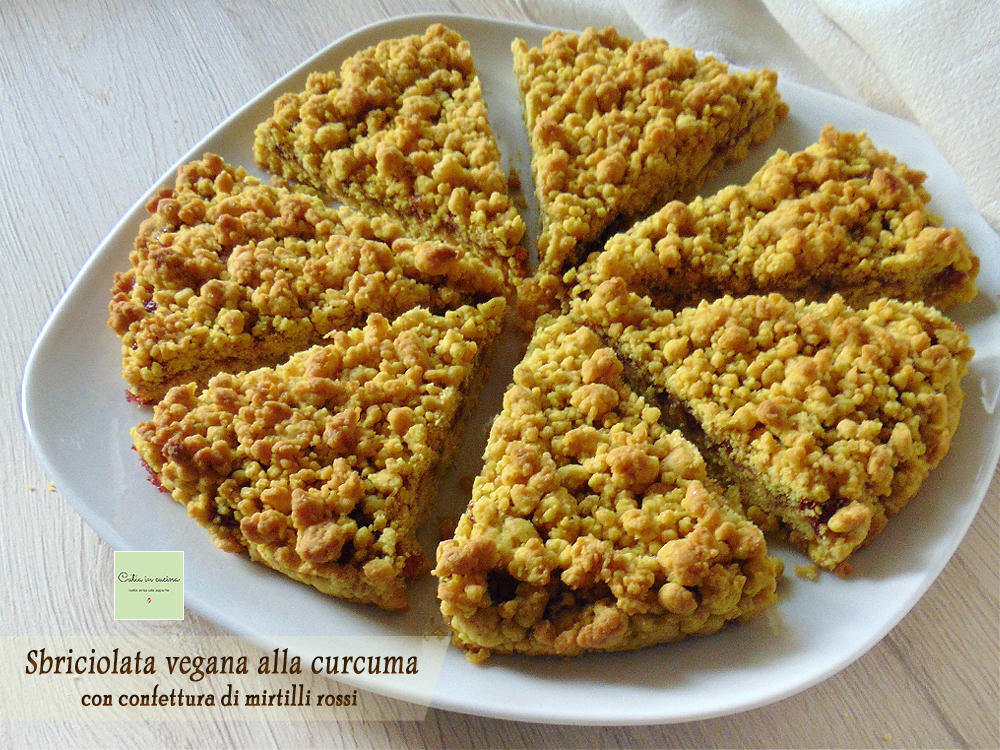 Vegan Turmeric Crumble Tart