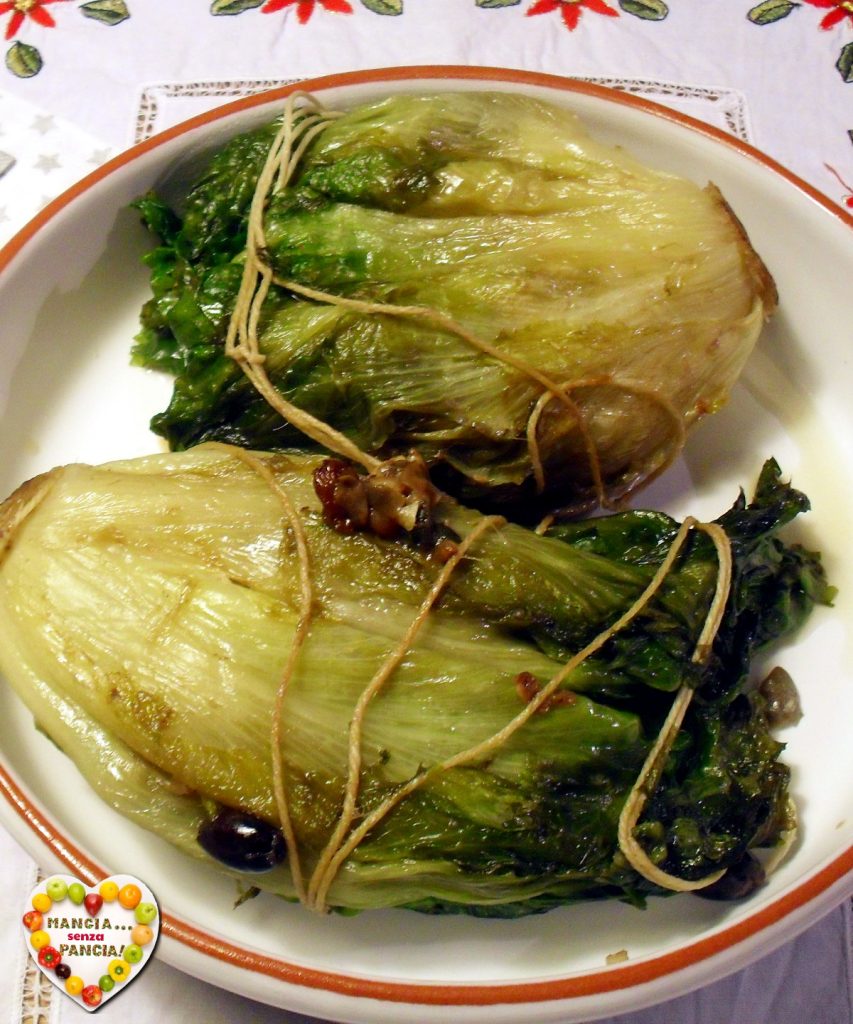 Stuffed escarole or 'mbuttunata, Neapolitan recipe, Mangia senza Pancia