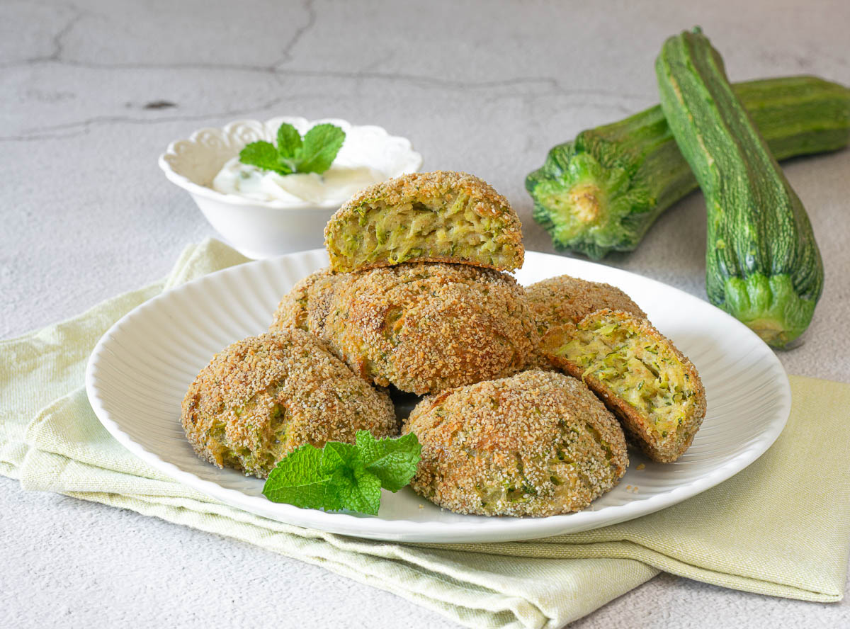 Baked Zucchini Balls
