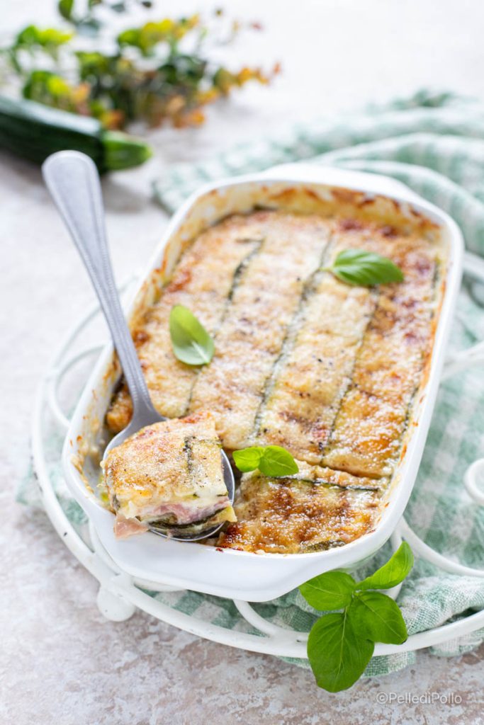 zucchini and squacquerone tart