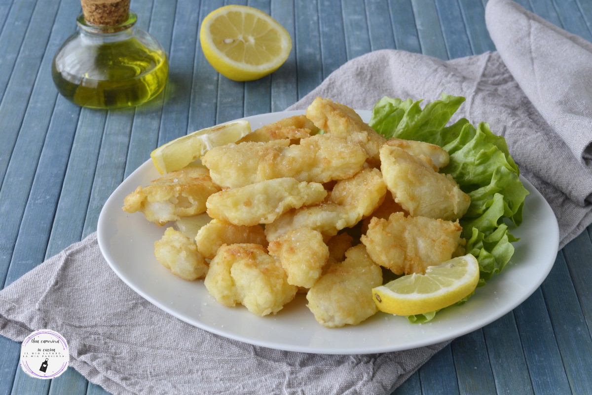 Frittierte Kabeljauhäppchen