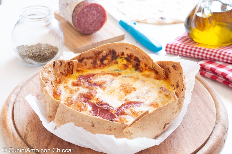 Herzhafte Torte mit Piadina