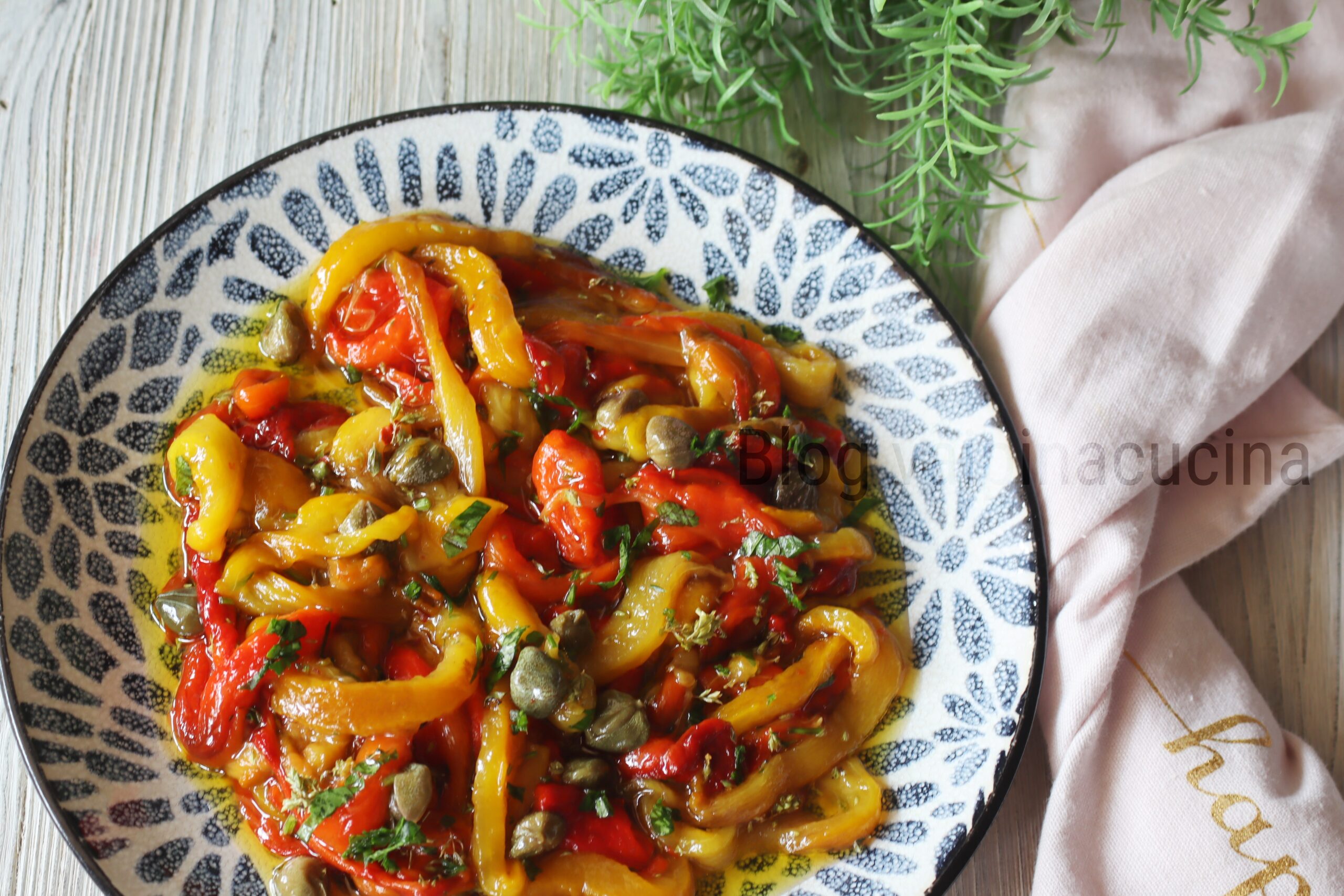 Im Ofen geröstete Paprika