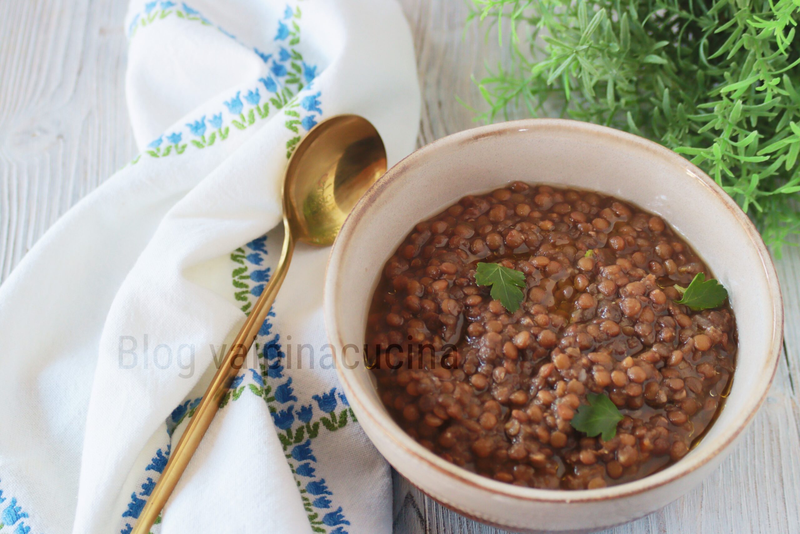 Einfache Linsensuppe