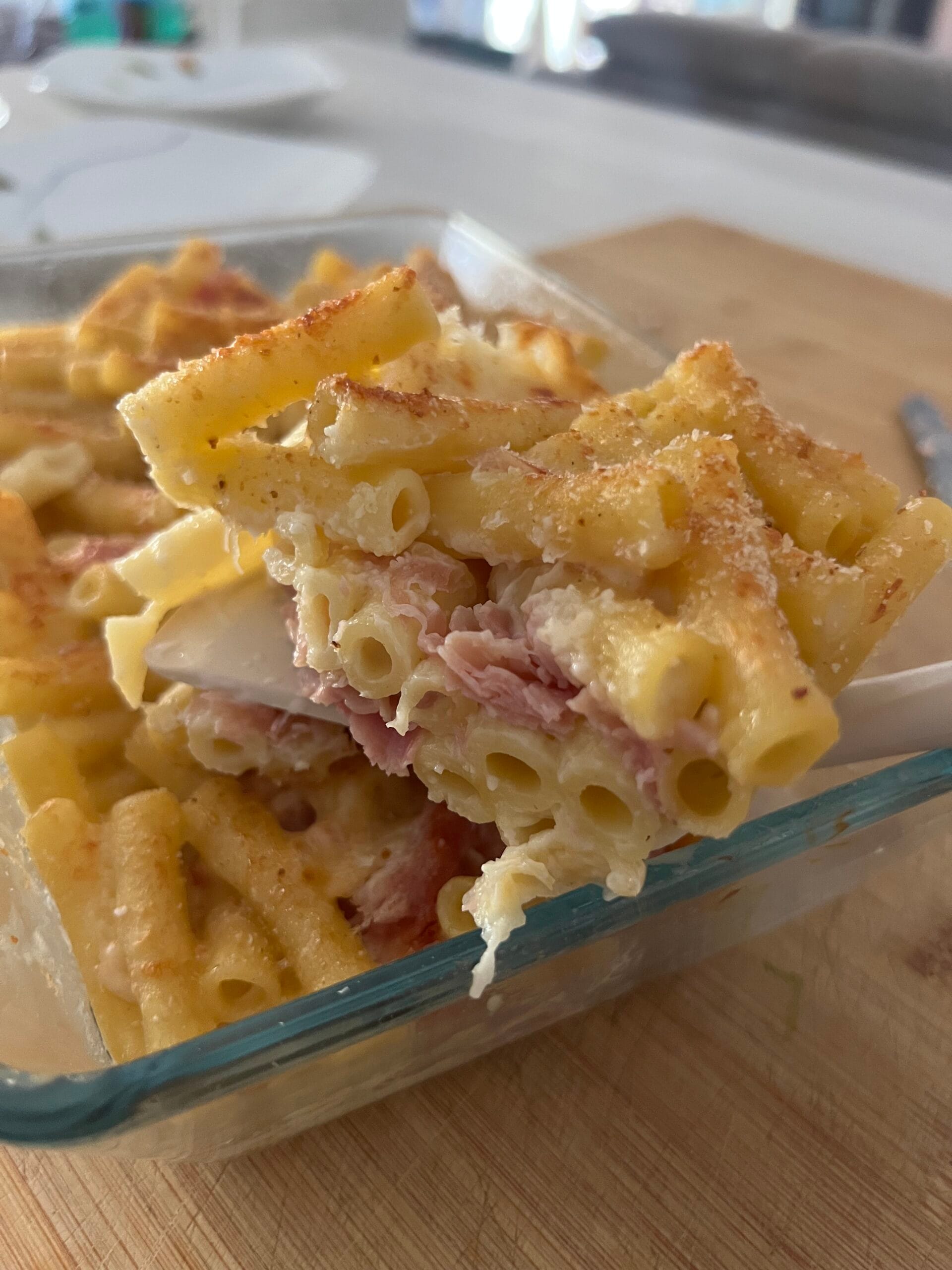 Einfacher Nudelgratin
