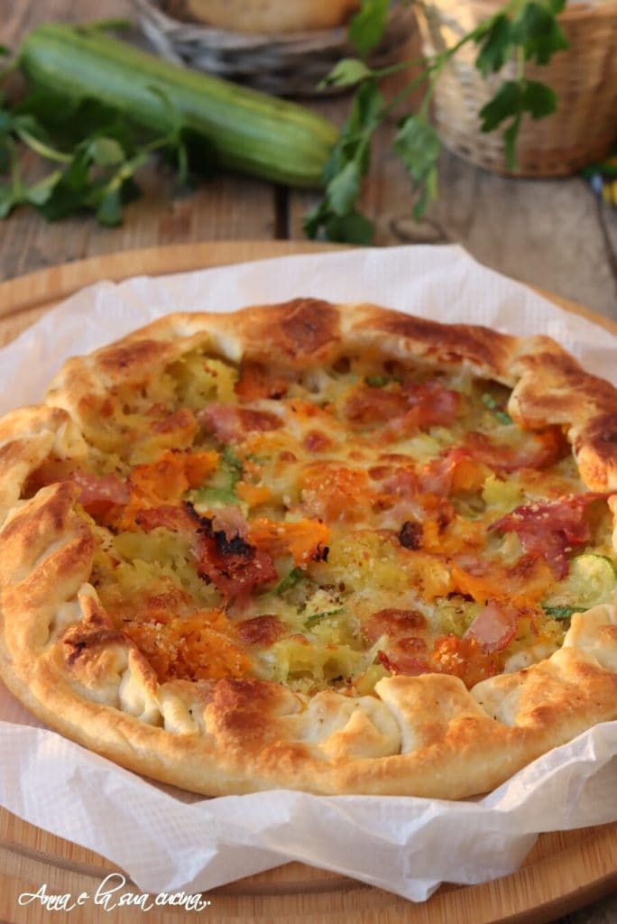 Blätterteig-Gemüsetorte mit Schinken