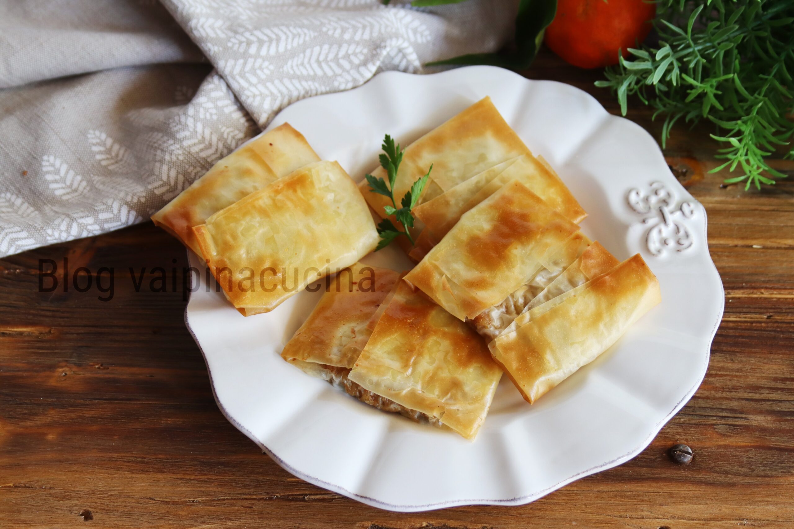 Knusprige Fleischbällchen in Filoteig