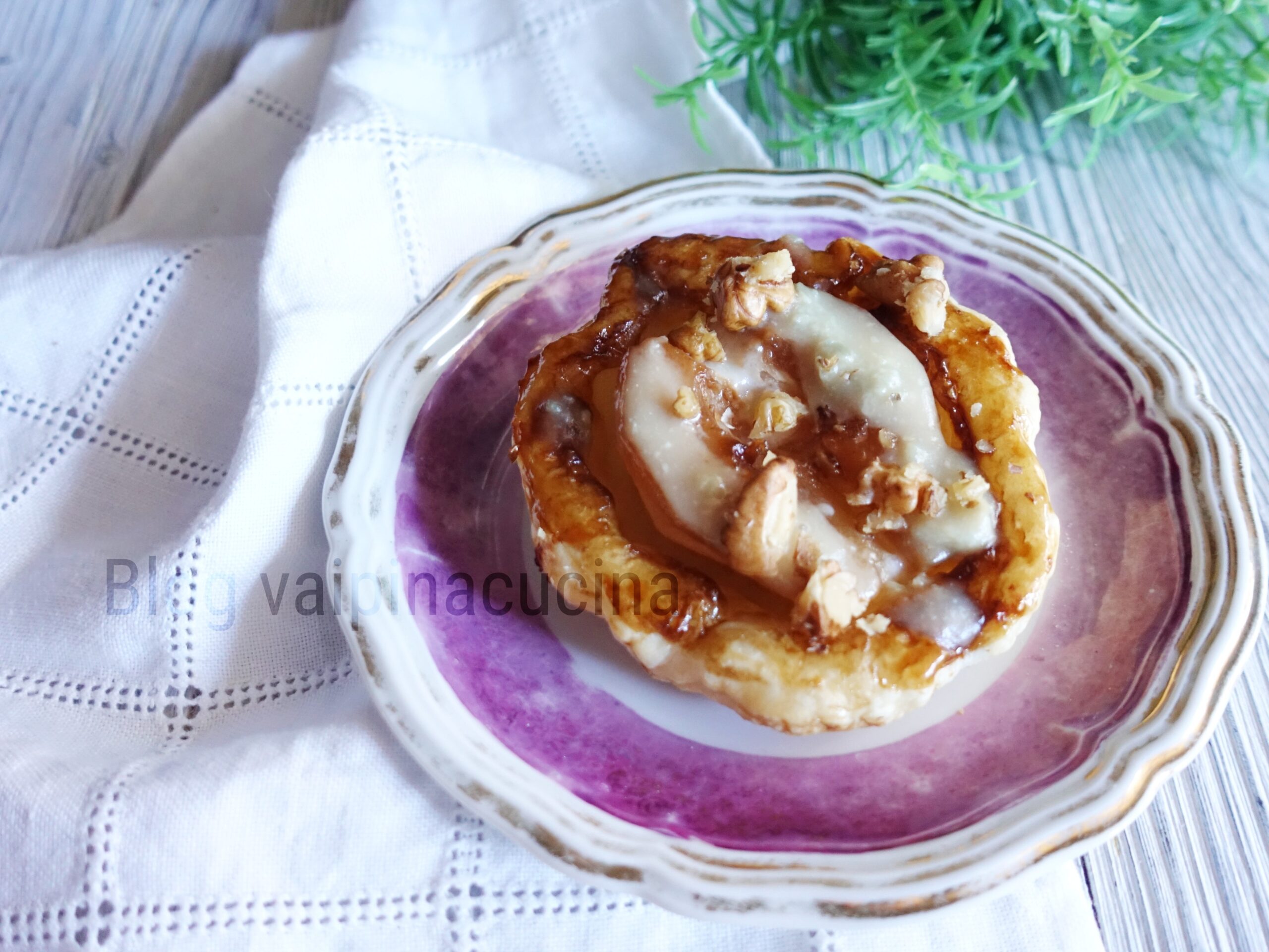 Birne Gorgonzola und Walnüsse