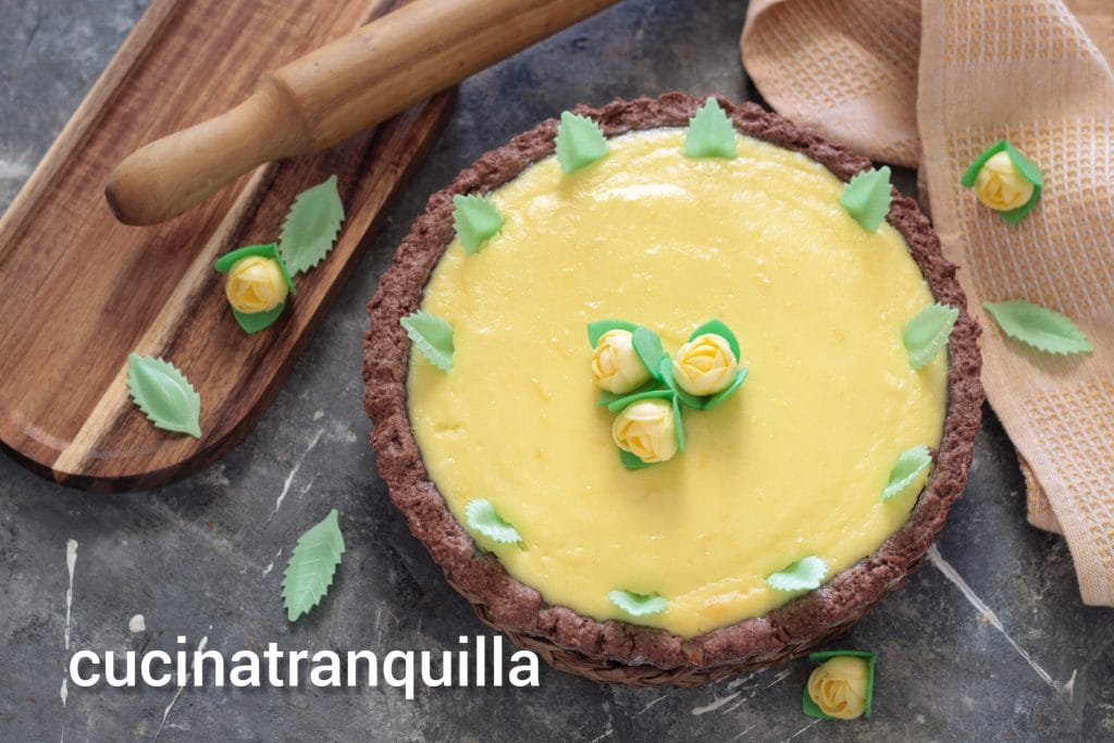 Osterkuchen mit Kakao, Ricotta und Orange