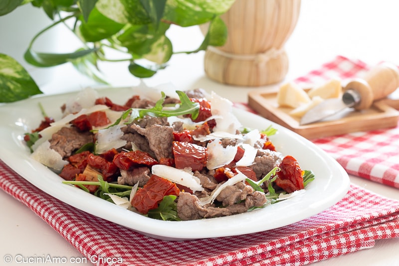 Kalbsstreifen mit Rucola
