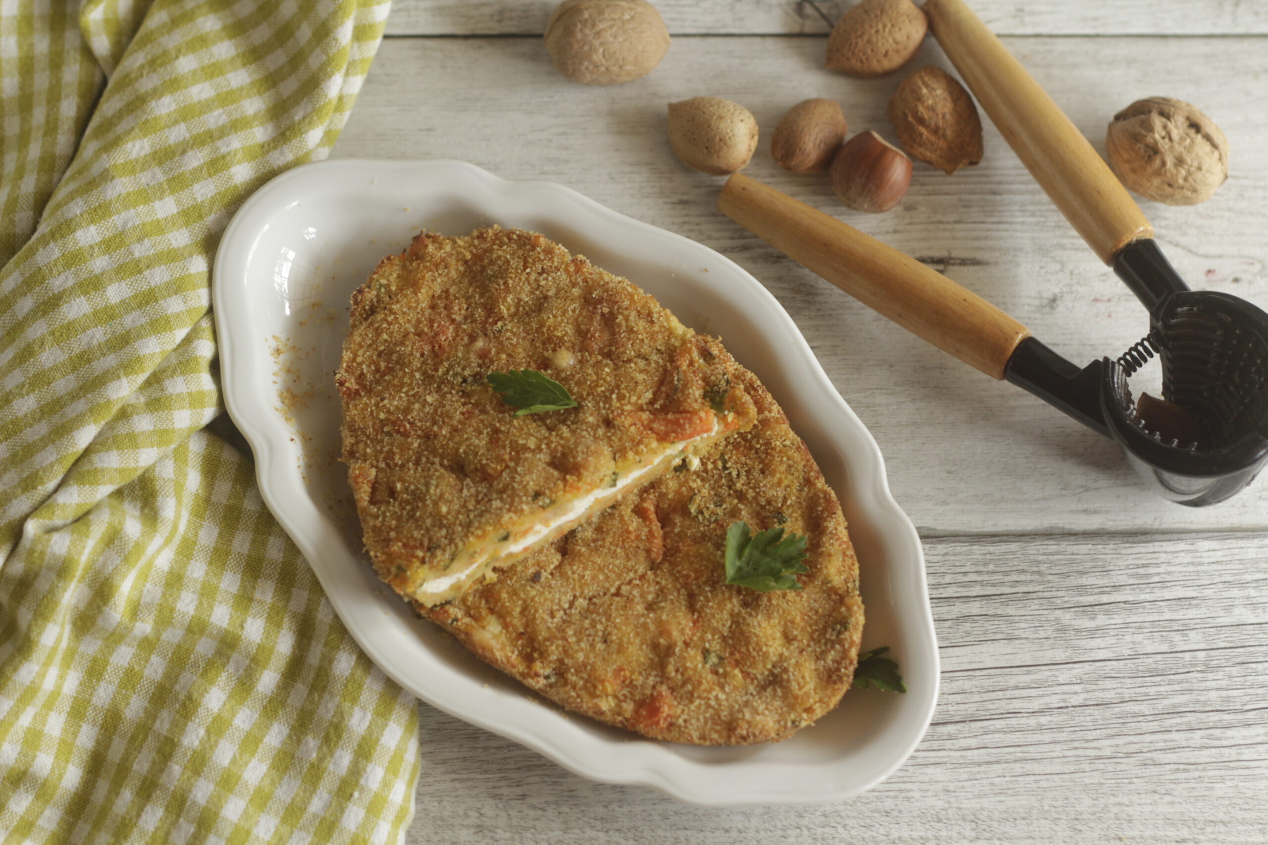 Kartoffel, Karotten und Ricotta Auflauf