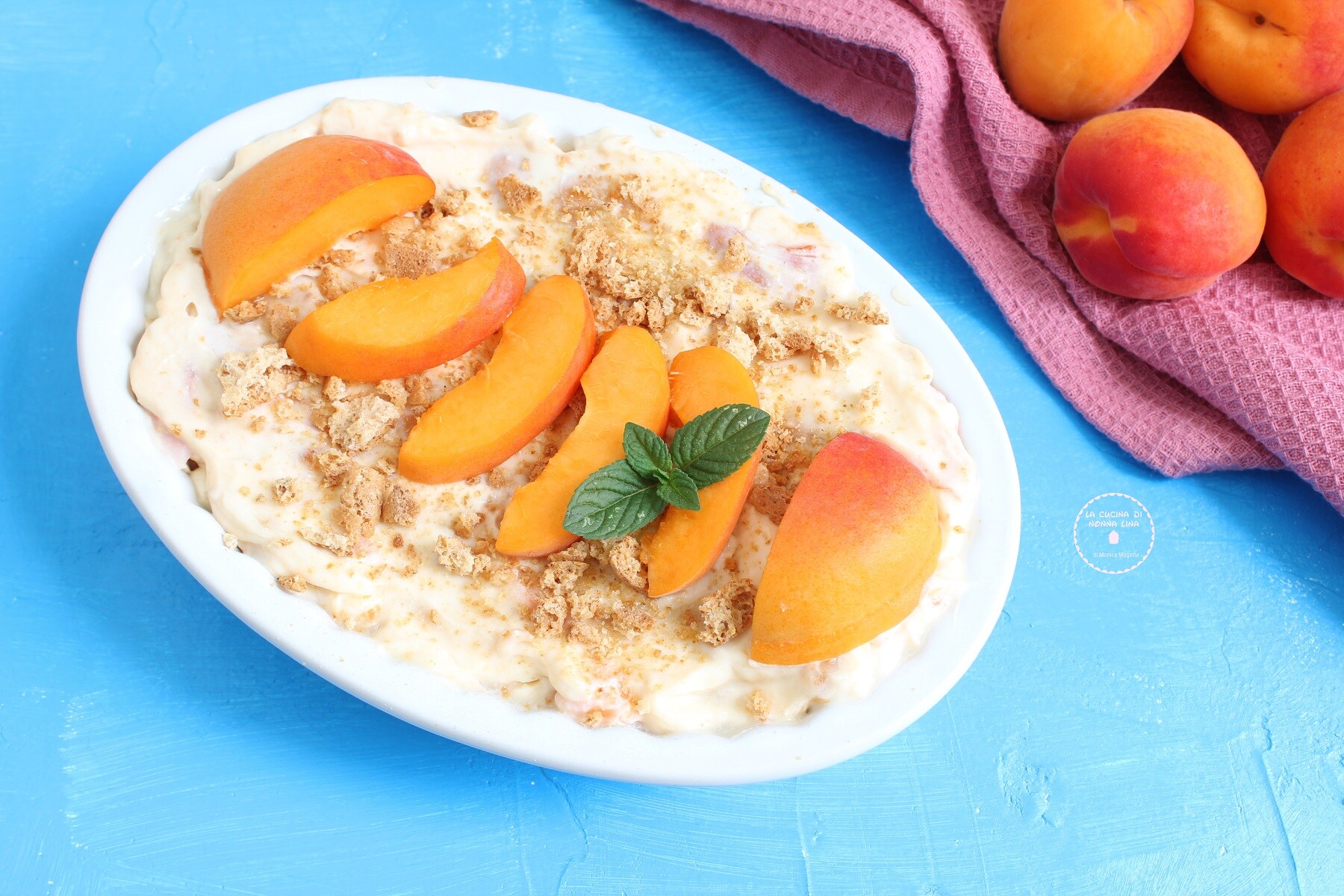 Creme mit Aprikosen und Amaretti