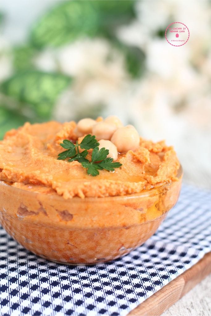 Kichererbsencreme mit Paprika