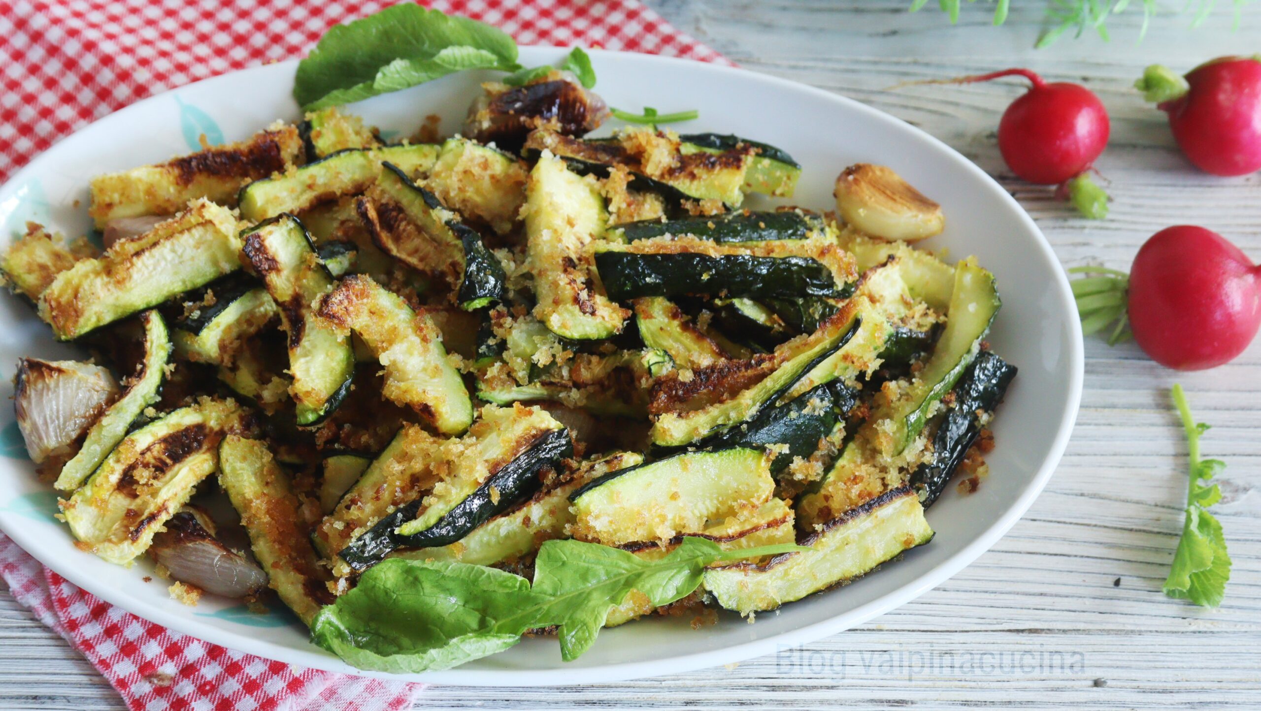 Zucchini mit Bröselkruste