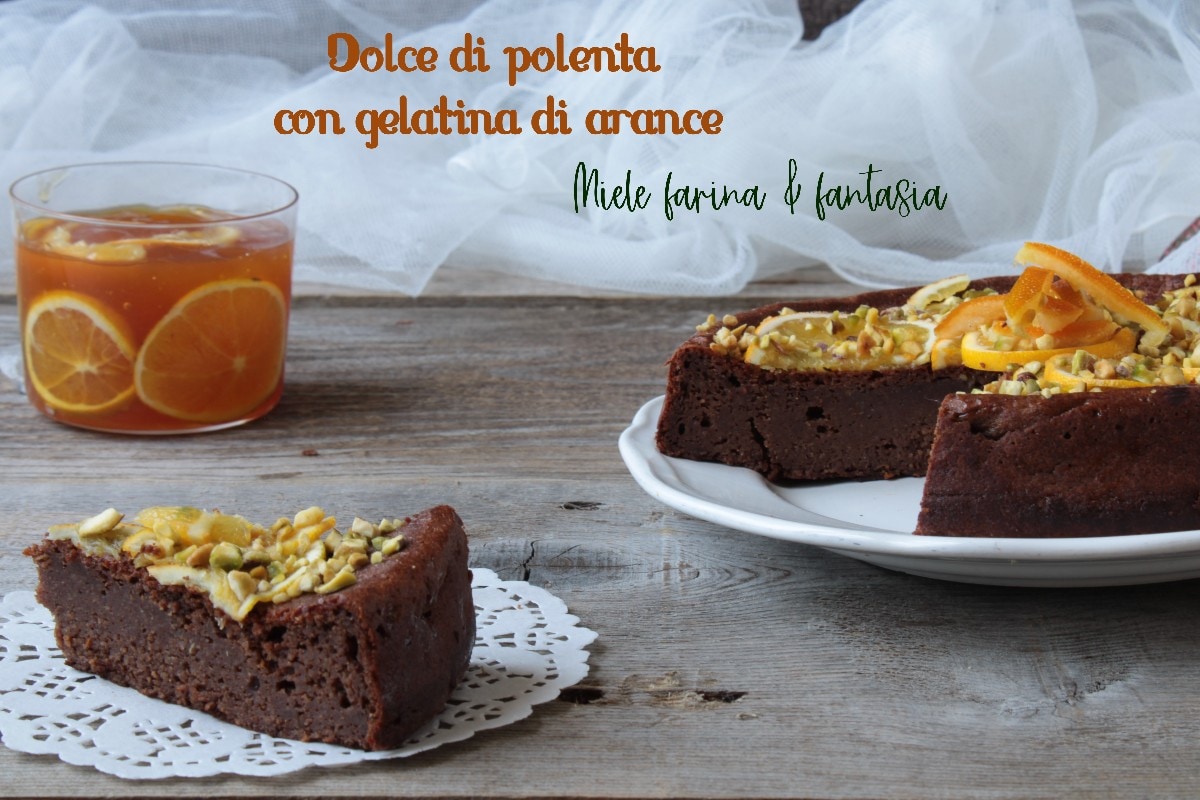 Kakaomaiskuchen mit Orangengelee