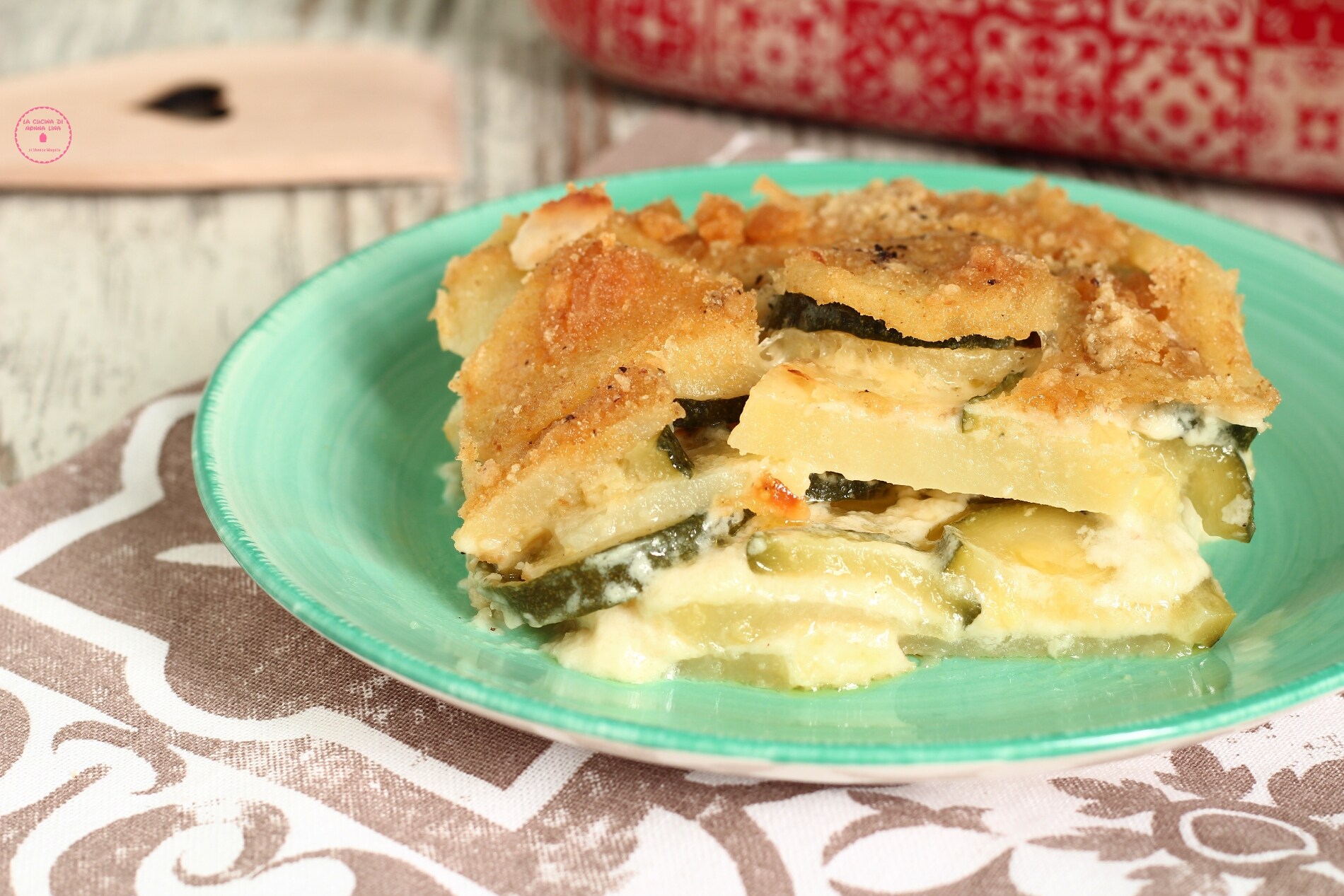 Kartoffel- und Zucchini-Parmesan