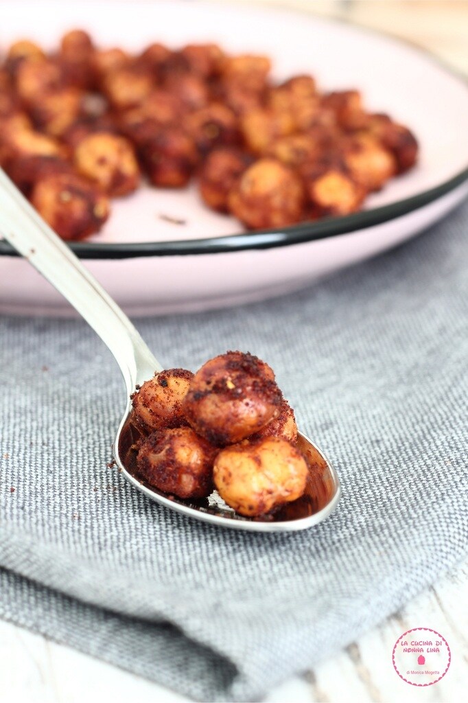 Knusprige Kichererbsen mit Paprika aus dem Ofen