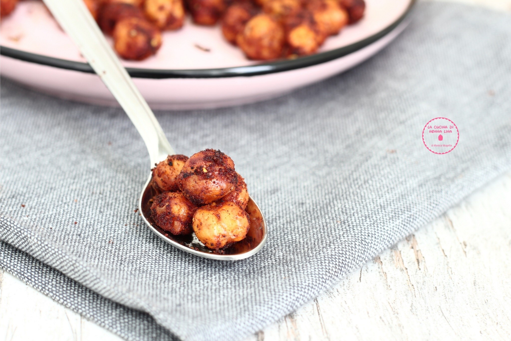 Knusprige Kichererbsen mit Paprika aus dem Ofen
